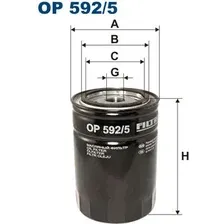 Масляный фильтр Filtron OP592/5