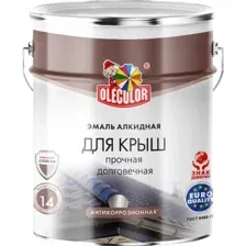 Эмаль Olecolor Алкидная для крыш 5 кг (зеленый)