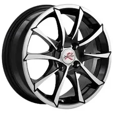 Литые диски X'trike R035 15x6" 4x100мм DIA 60.1мм ET 50мм BK/FP