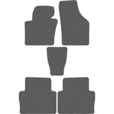 Комплект ковриков для авто Alicosta SEAT Alhambra (минивэн / 7N) 2010 - 2015 (серый, ромб)