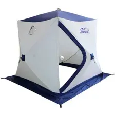 Палатка для зимней рыбалки Следопыт Куб PF-TW-07/2 (белый/синий)