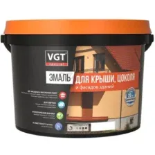 Эмаль VGT ВД-АК-1179 Профи для крыши и цоколя (2.5кг, темно-коричневый полуглянцевый)