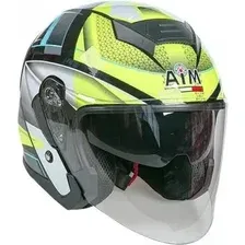 Мотошлем AIM JK526 526-014-XL (XL, желтый/серый/черный)