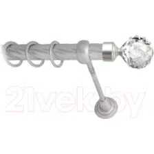 Карниз для штор Lm Decor Кристалл 130 1р витой 25мм (сатин, 1.8м)