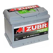 Автомобильный аккумулятор Zubr Premium New R+ (65 А/ч)