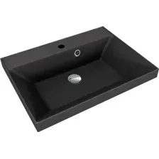Умывальник Symbolite Asti 50x45 (кварц, антрацит)