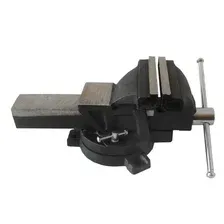 FK6540110 Тиски стальные поворотные с наковальней 10'-250мм FORCEKRAFT