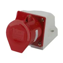 Розетка ЭРА 124 3Р+РЕ 32А 380В IP44 / Б0032878