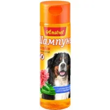 Шампунь для животных Amstrel Антипаразитарный с маслом пальмарозы и алоэ для собак  (120мл)