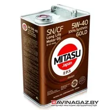 Моторное масло -MITASU GOLD LL SN/CF 5W40, 4л / MJ-1074