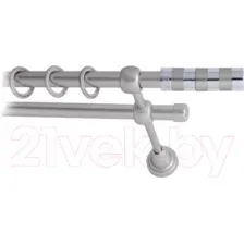 Карниз для штор Lm Decor Жезл 060 2р гладкий (сатин, 1.6м)