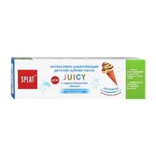Зубная паста Детская укрепляющая МОРОЖЕНОЕ, 35 мл. Juicy SPLAT