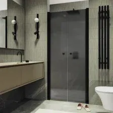 Душевая дверь MaybahGlass 198x120 MGD-429-6 (графит матовый/черный)