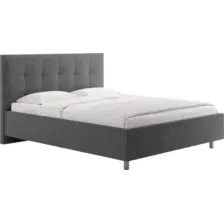 Кровать Сонум Амалия 90x200 (рогожка графит)