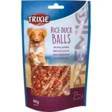 Лакомство для собак Trixie Premio шарики из утиного мяса с рисом (80г)