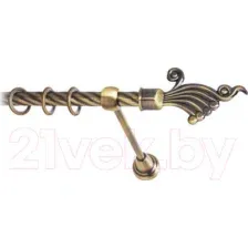 Карниз для штор Lm Decor Кения 023 1р витой (антик, 2.8м)