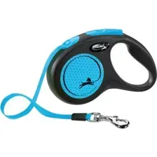 Поводок-рулетка Flexi Black Design S Cord 5 m (голубой)