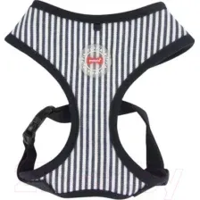 Шлея-жилетка для животных Puppia Bobby / PARA-HA1523-SN-XL (синий в полоску)