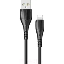 Кабель Borofone BX37 USB Lightning (1м, черный)
