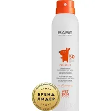 Спрей солнцезащитный Laboratorios Babe Pediatric Детский влагостойкий SPF50 (200мл)