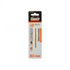 Сверло по металлу  4.0х43х75 мм HSS TIN GEPARD GP1340-075