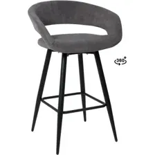 Стул барный BARNY-R 700 b28 antracite lux/черный
