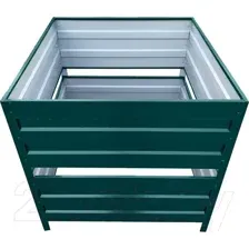 Компостер Формула качества Оцинкованный без крышки 1000x1500x1000 R6005Б (зеленый мох)