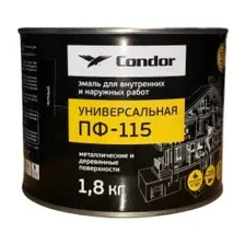 Эмаль Condor ПФ-115 1.8 кг (черный)