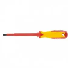 Отвертка Insulated, SL6,5 x 150 мм, CrMo, до 1000 В, двухкомпонентная рукоятка Matrix Professional