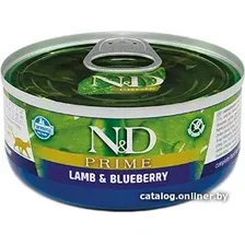Консервированный корм для кошек Farmina N&D Prime Lamb & Blueberry (с ягненком и черникой) 70 г