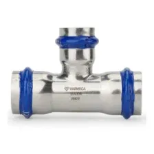 Тройник раструбный Varmega Inox Press переходной 28x15x28