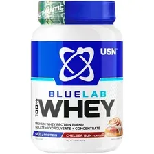 Протеин сывороточный (изолят) USN BlueLab 100% Whey (908г, булочка челси)