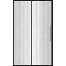 Душевая дверь Niagara Nova NG-84-L9FHB 90x195 (черный матовый/рифленое стекло)