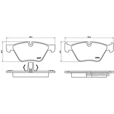 Тормозные колодки Brembo P06060