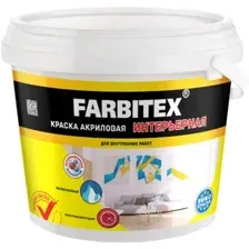 Краска Farbitex Акриловая интерьерная 25 кг (белый)