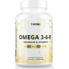 БАД 1WIN Omega 3-6-9 с селеном и витамином Е (60 капсул)