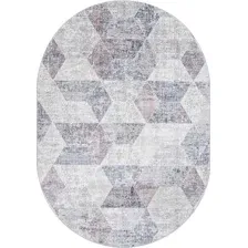 Ковер для жилой комнаты Merinos Zumma F257-OVAL-PINK (1.6х2.3)