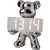 Настольные часы Merry Bear Home Decor Violent Bear Серебро 50006071