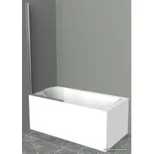 Стеклянная шторка для ванны BelBagno UNO-V-1-90/150-C-Cr