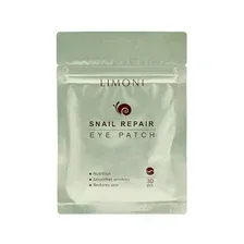 Патчи для век LIMONI Snail Repair Eye Patch восстанавливающие с экстрактом секреции улитки, 30 шт