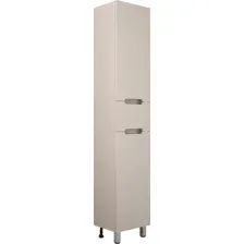 Symbolite Шкаф-пенал для ванной Матис 36 Plus 1 ящик (напольный, эмаль, крем)