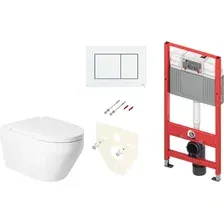 Унитаз подвесной с инсталляцией Saniteco KW-9009W + TECE Kit 9400413