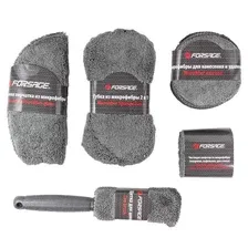 FORSAGE F-JB9CCS Салфетки и губки для ухода за автомобилем, набор 9пр