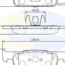 Комплект тормозных колодок, дисковый тормоз COMLINE CBP02223