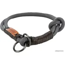 Ошейник-удавка Trixie Be Nordic M 17271 (темно-серый/коричневый)
