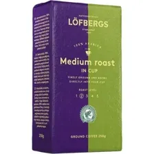 Кофе Lofbergs Medium Roast молотый 250 г
