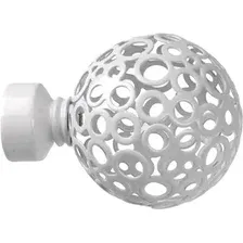 Наконечник для карниза Lm Decor YF095 Ажур 19мм (белый глянец)
