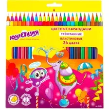 Набор цветных карандашей Юнландия Карнавал 181686 (24цв)