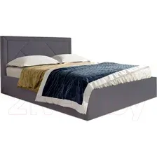 Каркас кровати Мебельград Сиеста Стандарт 160x200 (альба темно-серый)