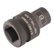 Головка ударная шестигранная, 9 мм, 1/2", CrMo// Stels